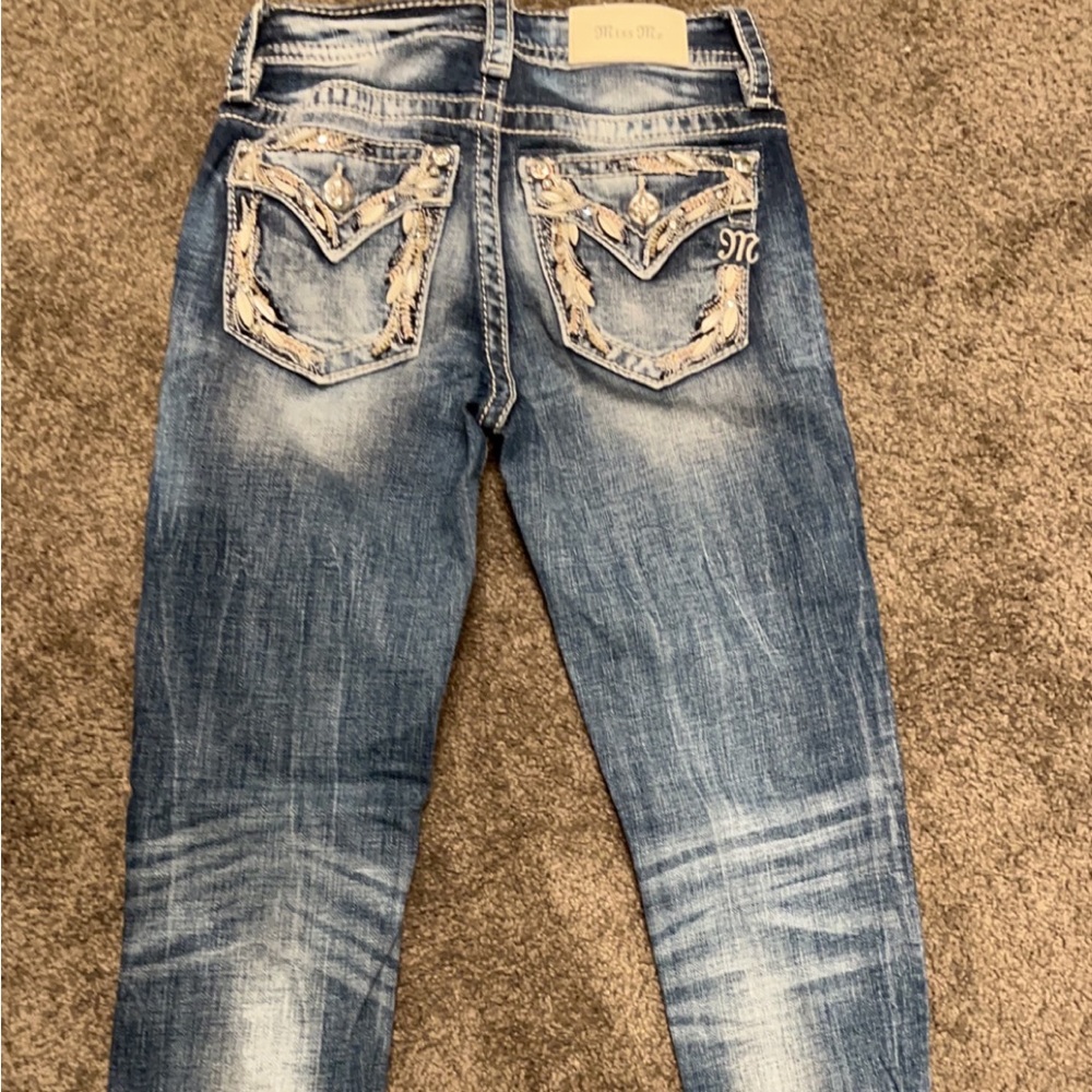 Miss Me size 23 mid rise ankle skinny jeans.  Worn once.